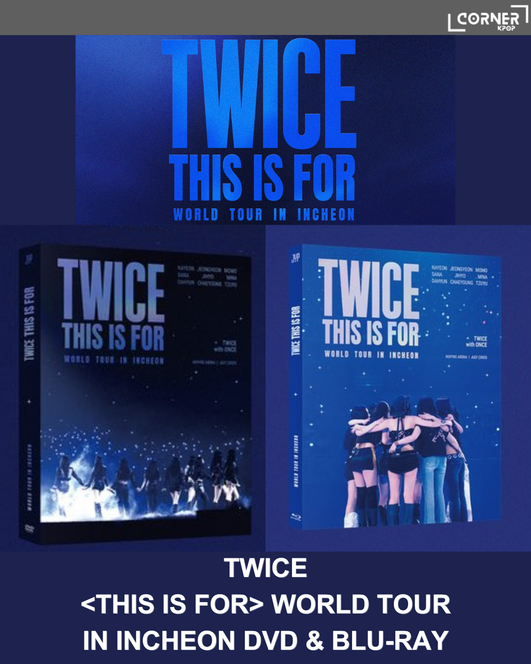 [韓國預訂] TWICE演唱會DVD代購 TWICE <THIS IS FOR> WORLD TOUR IN INCHEON