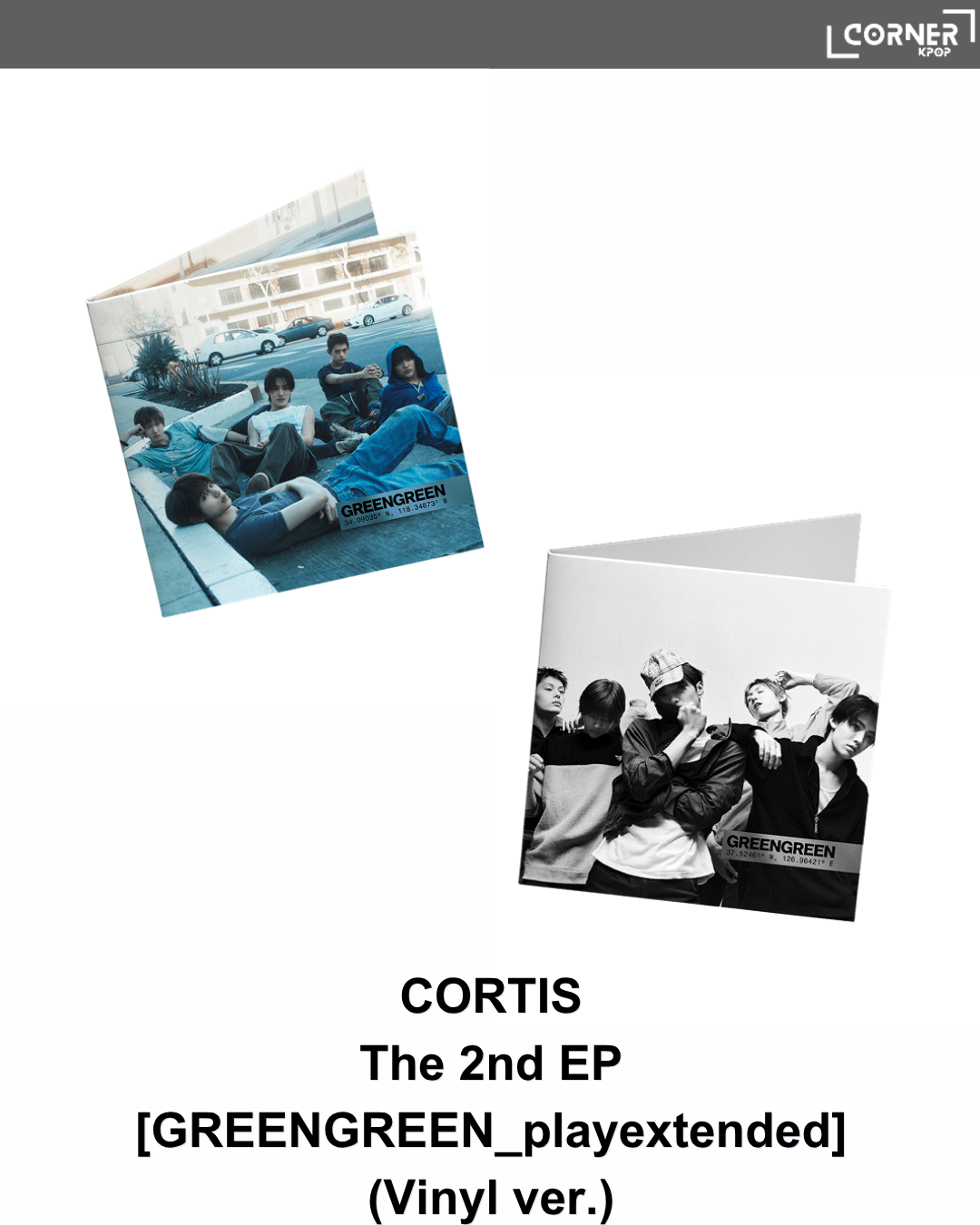 [韓國預訂] CORTIS專輯代購 CORTIS - The 2nd EP [GREENGREEN_playextended] Vinyl ver.