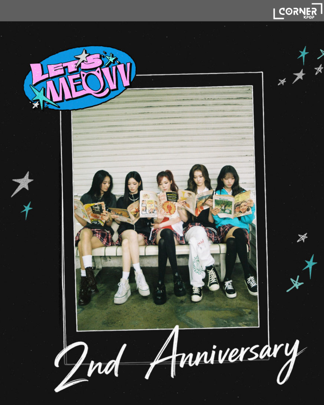 [韓國預訂] MEOVV周邊代購 MEOVV T-SHIRT SET - DEBUT 2ND ANNIVERSARY OFFICIAL MERCH