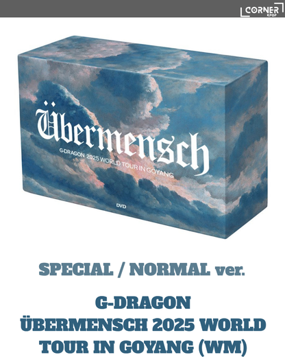 [韓國預訂] 權志龍演唱會DVD代購 G-DRAGON - ÜBERMENSCH 2025 WORLD TOUR IN GOYANG (WM)