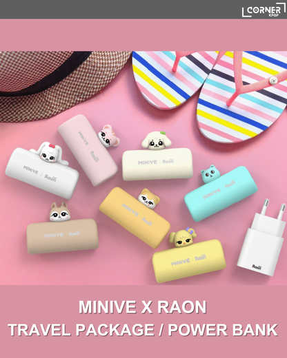[韓國預訂] IVE 周邊代購 MINIVE x RAON - TRAVEL PACKAGE / POWER BANK