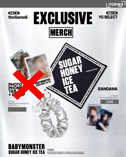 [韓國預訂] BM周邊代購 BABYMONSTER “SUGAR HONEY ICE TEA” OFFICIAL MD