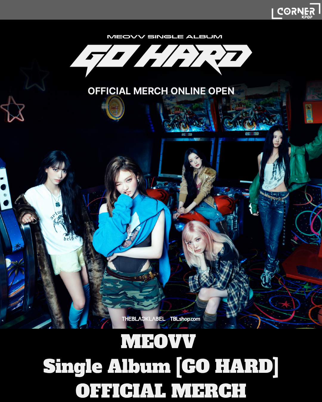 [韓國預訂] MEOVV周邊代購 MEOVV - Single Album [GO HARD] OFFICIAL MERCH
