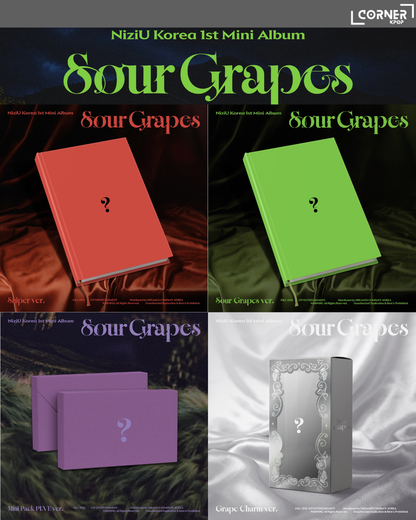 [韓國預訂] NiziU專輯代購 NiziU - Korea 1st Mini Album “Sour Grapes” (Aladin / Yes24 通路)