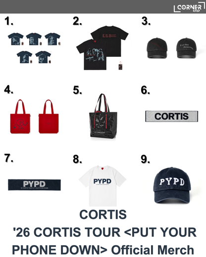 [韓國預訂] CORTIS周邊代購 CORTIS '26 CORTIS TOUR PUT YOUR PHONE DOWN Official Merch