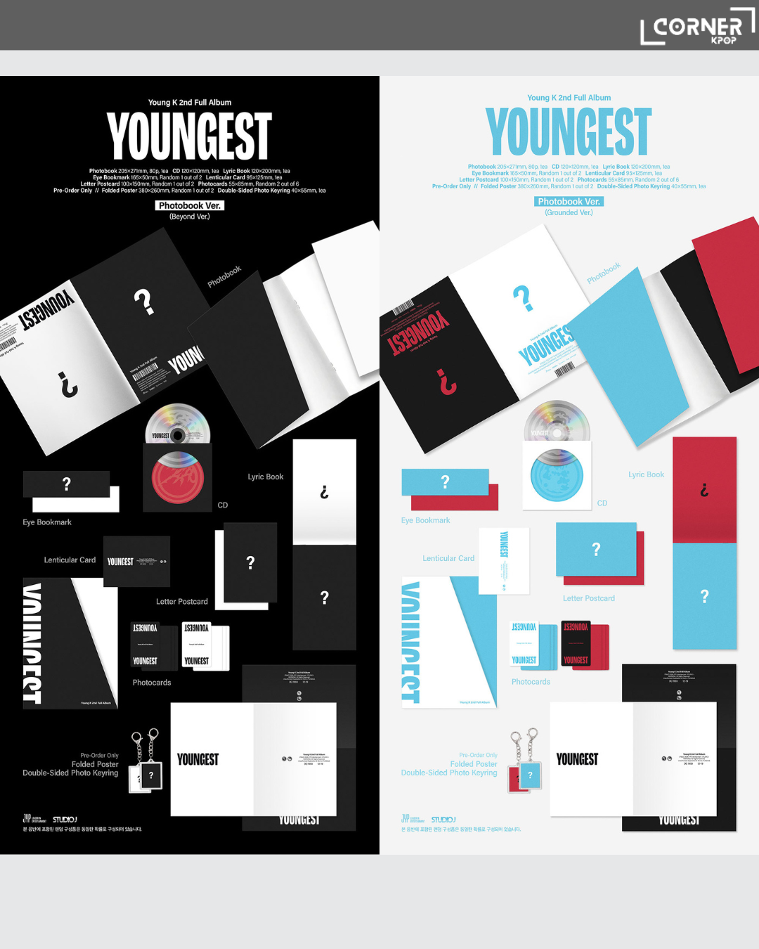 [韓國預訂] Young K專輯預訂 Young K (DAY6) - 2ND FULL ALBUM [YOUNGEST] (WM通路)