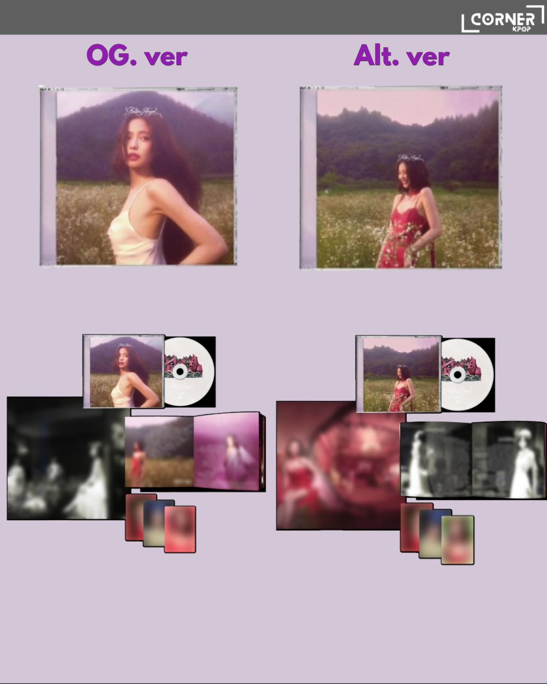 [韓國預訂] 金珍妮專輯代購 Jennie (BLACKPINK) - EP [Fallen Angel] (K4 / WM/ EL通路)