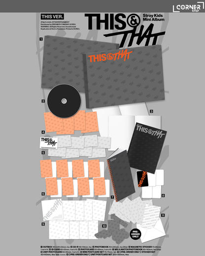 [韓國預訂] Stray Kids專輯預訂 Stray Kids - MINI ALBUM [THIS & THAT] (AM通路)