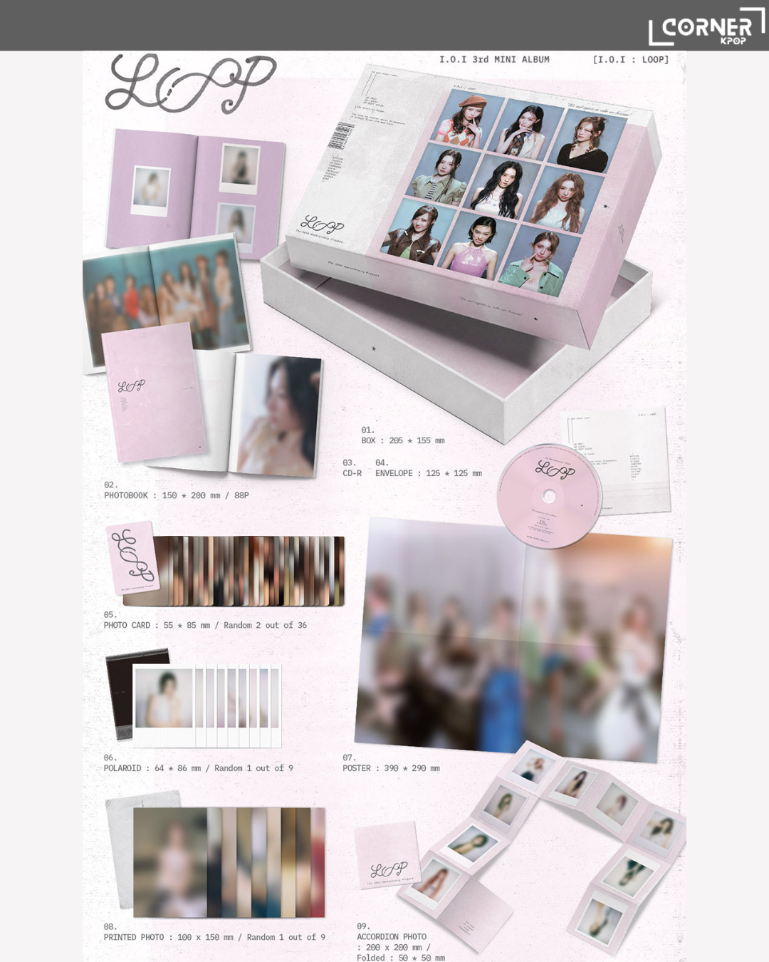 [韓國預訂] I.O.I韓國十週年專輯代購 I.O.I 3rd Mini Album "I.O.I : LOOP" 最後一團！！！