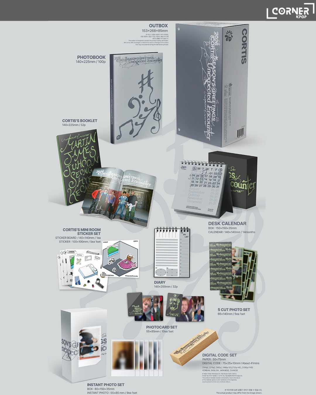 [現貨] CORTIS年曆現貨 CORTIS - 2026 SEASON’S GREETINGS in stock