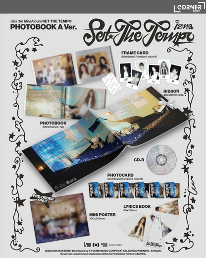 [韓國預訂] izna專輯代購 izna 3rd Mini Album "Set the Tempo" (yes24, aladin通路)