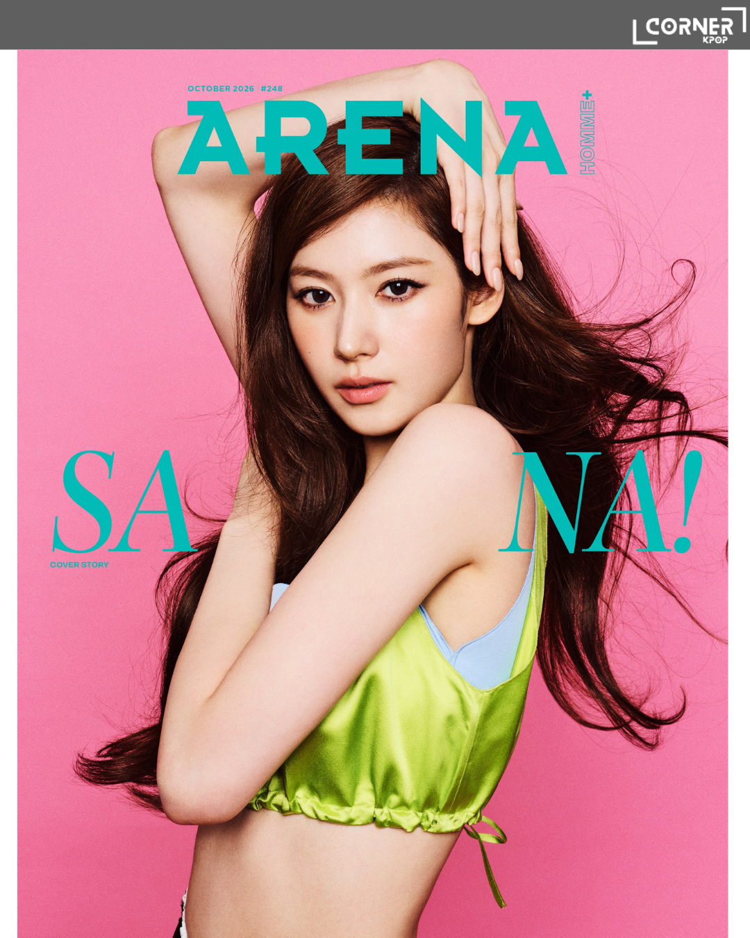 [韓國預訂] 湊崎紗夏雜誌代購 SANA (TWICE) Cover - ARENA HOMME + 2026.10