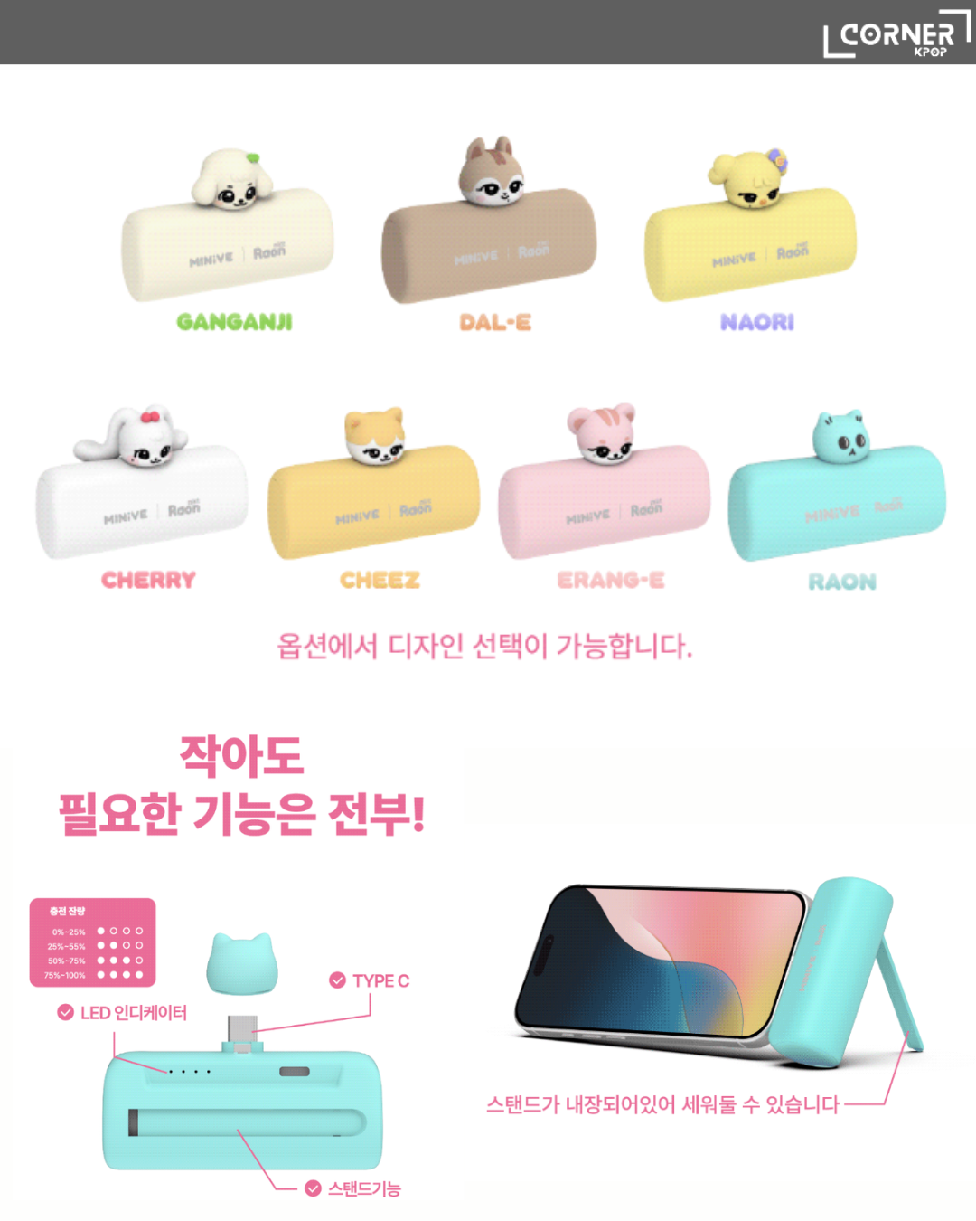 [韓國預訂] IVE 周邊代購 MINIVE x RAON - TRAVEL PACKAGE / POWER BANK