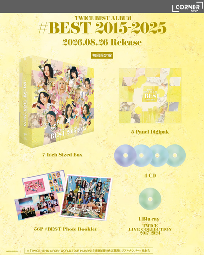 [日本預訂] TWICE精選專輯代購 TWICE BEST ALBUM 『#BEST 2015-2025』