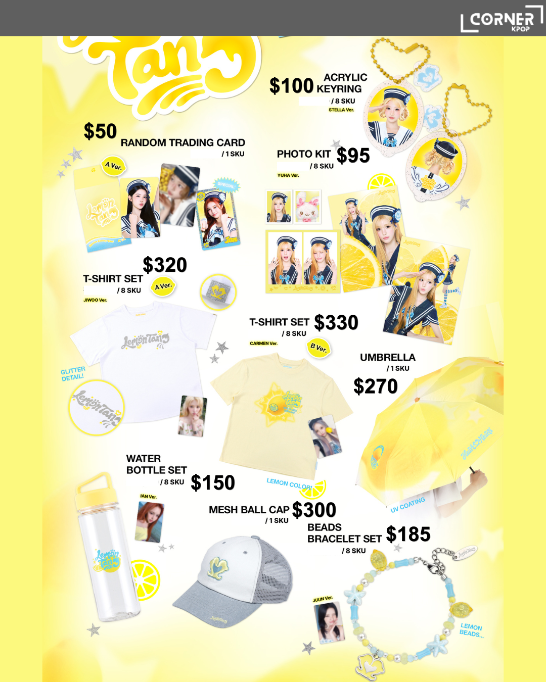 [韓國預訂] H2H周邊代購 Hearts2Hearts The 2nd Mini Album “Lemon Tang” Official MD Online