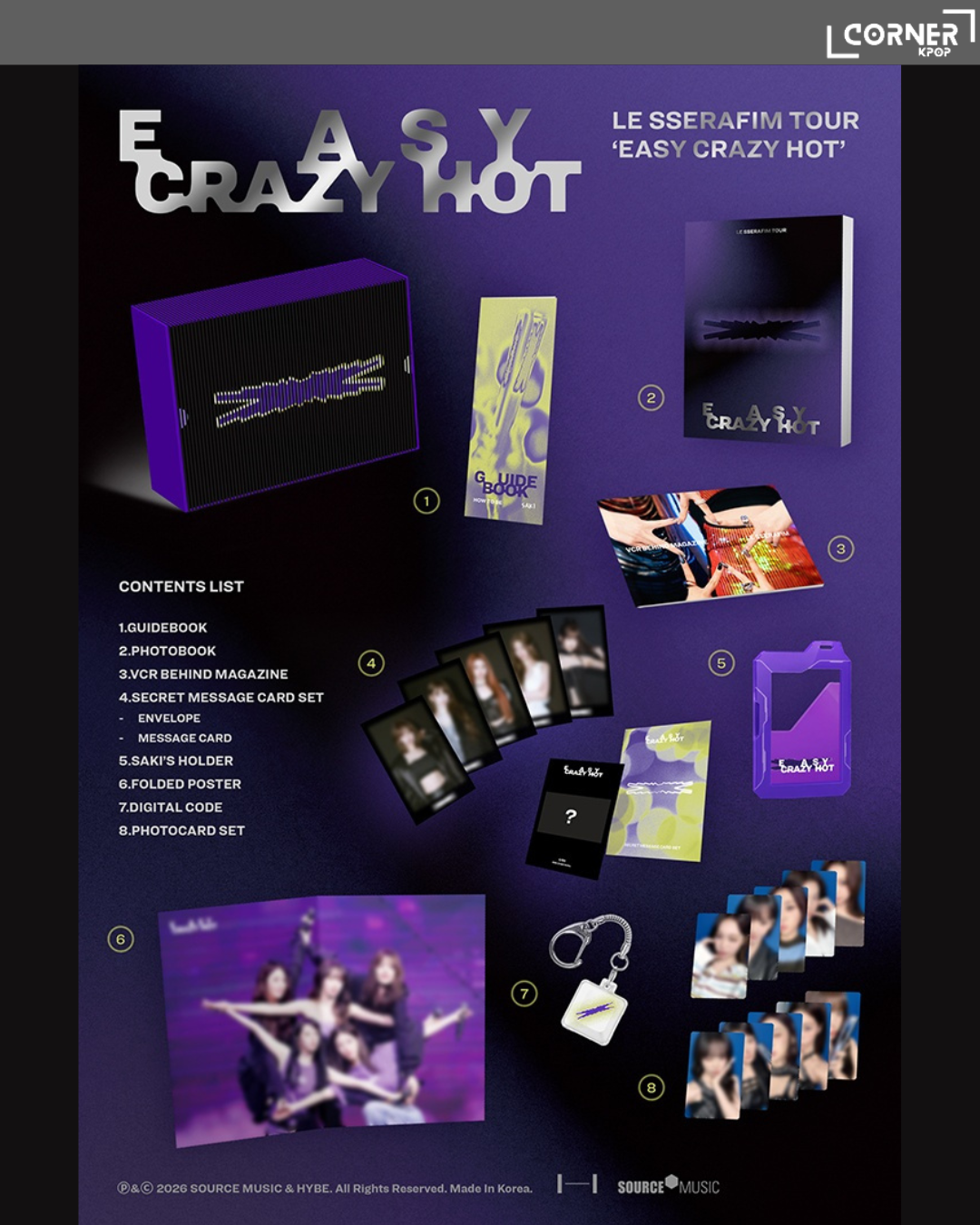 [韓國預訂] LE SSERAFIM周邊代購 'EASY CRAZY HOT' ENCORE IN SEOUL DC