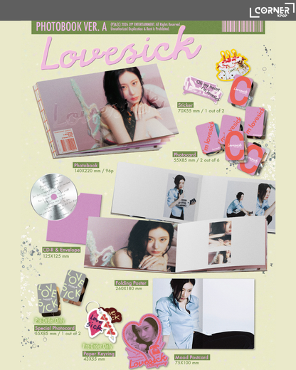 [韓國預訂] 李彩領專輯代購 CHAERYEONG (ITZY) - 1st Mini Album [Lovesick] (AM)