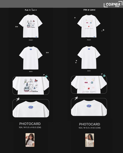 [韓國預訂] MEOVV周邊代購 MEOVV T-SHIRT SET - DEBUT 2ND ANNIVERSARY OFFICIAL MERCH