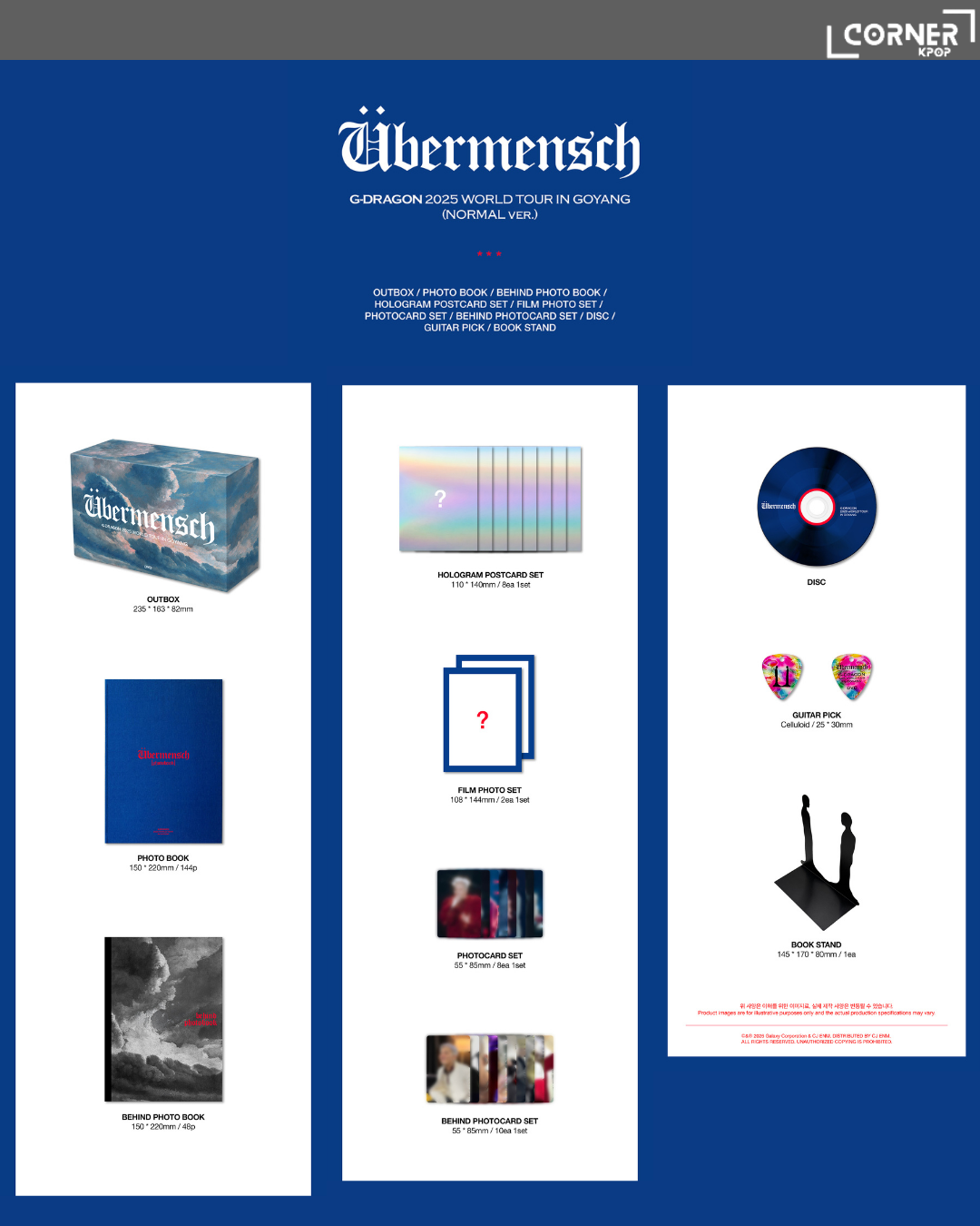 [韓國預訂] 權志龍演唱會DVD代購 G-DRAGON - ÜBERMENSCH 2025 WORLD TOUR IN GOYANG (WM)