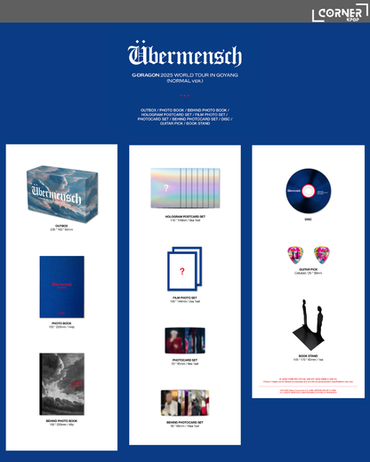 [韓國預訂] 權志龍演唱會DVD代購 G-DRAGON - ÜBERMENSCH 2025 WORLD TOUR IN GOYANG (WM)