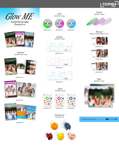 [韓國預訂] fromis_9專輯代購 fromis_9 - THE 2ND ALBUM [Glow ME] (AM通路)