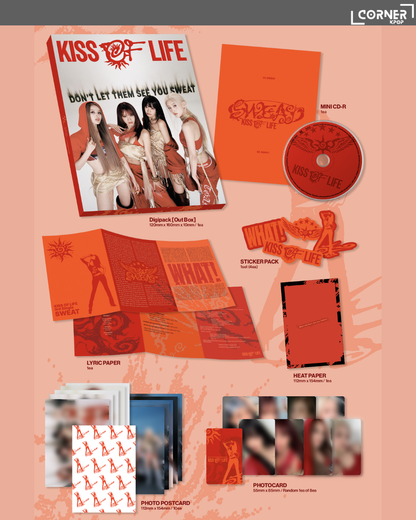 [韓國預訂] KIOF專輯代購 KISS OF LIFE 3rd Single [SWEAT] (K4U, MS 通路)