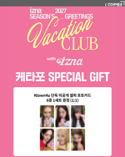 {🐦早鳥優惠} [韓國預訂] izna 2027年歷代購 izna - 2027 SEASON’S GREETINGS [VACATION CLUB with izna] (K4通路)