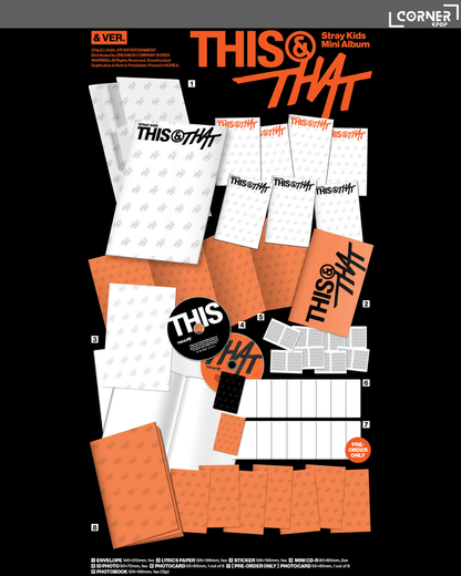 [韓國預訂] Stray Kids專輯預訂 Stray Kids - MINI ALBUM [THIS & THAT] (AM通路)