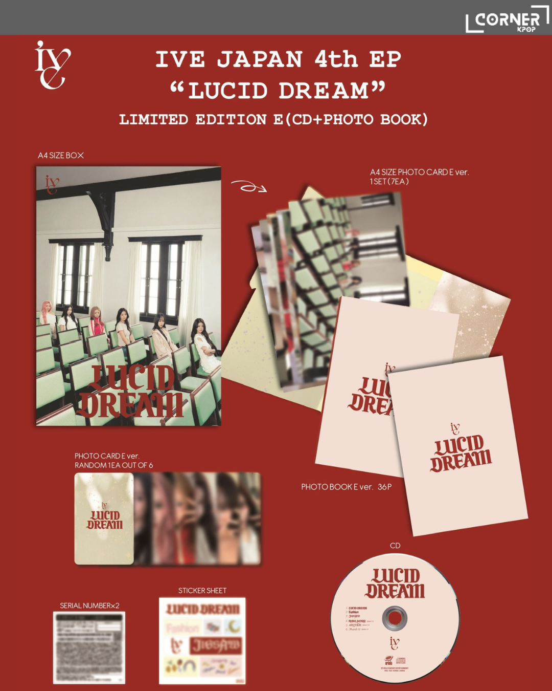 🌟最後一團🌟 [日本預訂] IVE日本專輯代購 IVE 4th EP "LUCID DREAM" (SONY MUSIC JP)