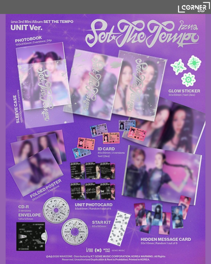 [韓國預訂] izna專輯代購 izna 3rd Mini Album "Set the Tempo" (yes24, aladin通路)