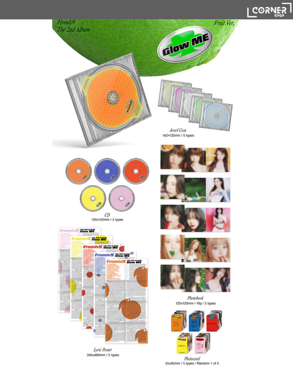 [韓國預訂] fromis_9專輯代購 fromis_9 - THE 2ND ALBUM [Glow ME] (AM通路)