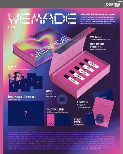 [韓國預訂] i-dle專輯代購 i-dle - 9th Mini Album [We made] (K4, AM, WVS通路)