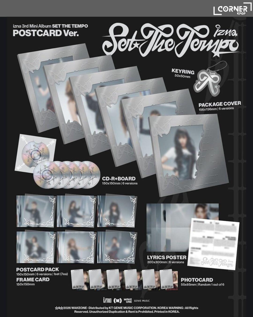 [韓國預訂] izna專輯代購 izna 3rd Mini Album "Set the Tempo" (yes24, aladin通路)