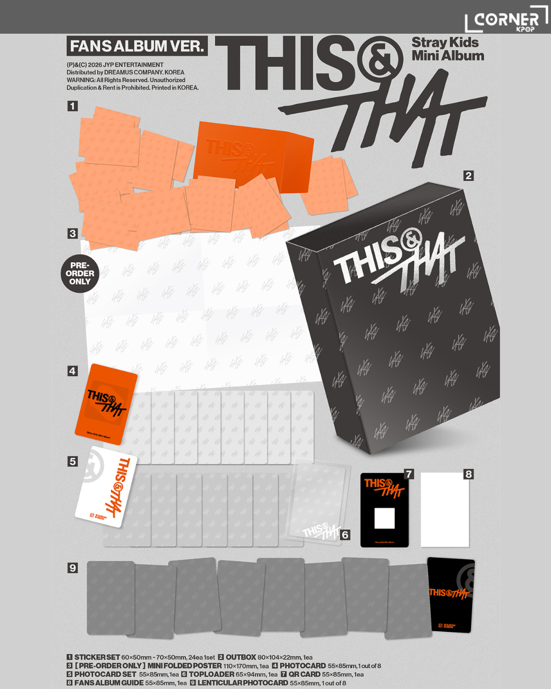 [韓國預訂] Stray Kids專輯預訂 Stray Kids - MINI ALBUM [THIS & THAT] (AM通路)
