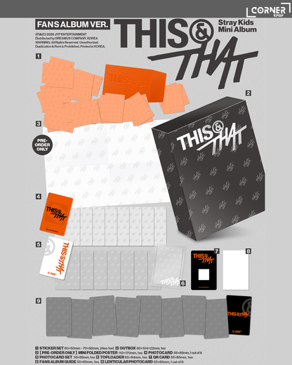 [韓國預訂] Stray Kids專輯預訂 Stray Kids - MINI ALBUM [THIS & THAT] (AM通路)