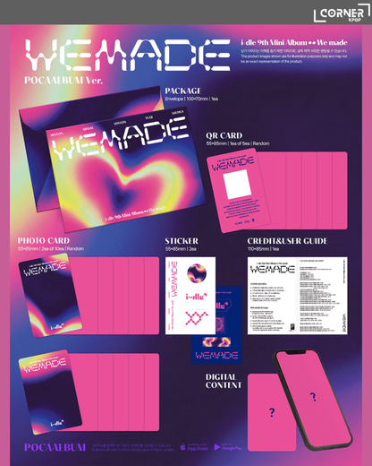 [韓國預訂] i-dle專輯代購 i-dle - 9th Mini Album [We made] (K4, AM, WVS通路)