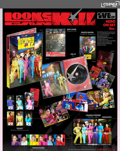 [韓國預訂] IVE專輯代購 IVE - EP [Looks Can Kill] (WM LUCKY DRAW)