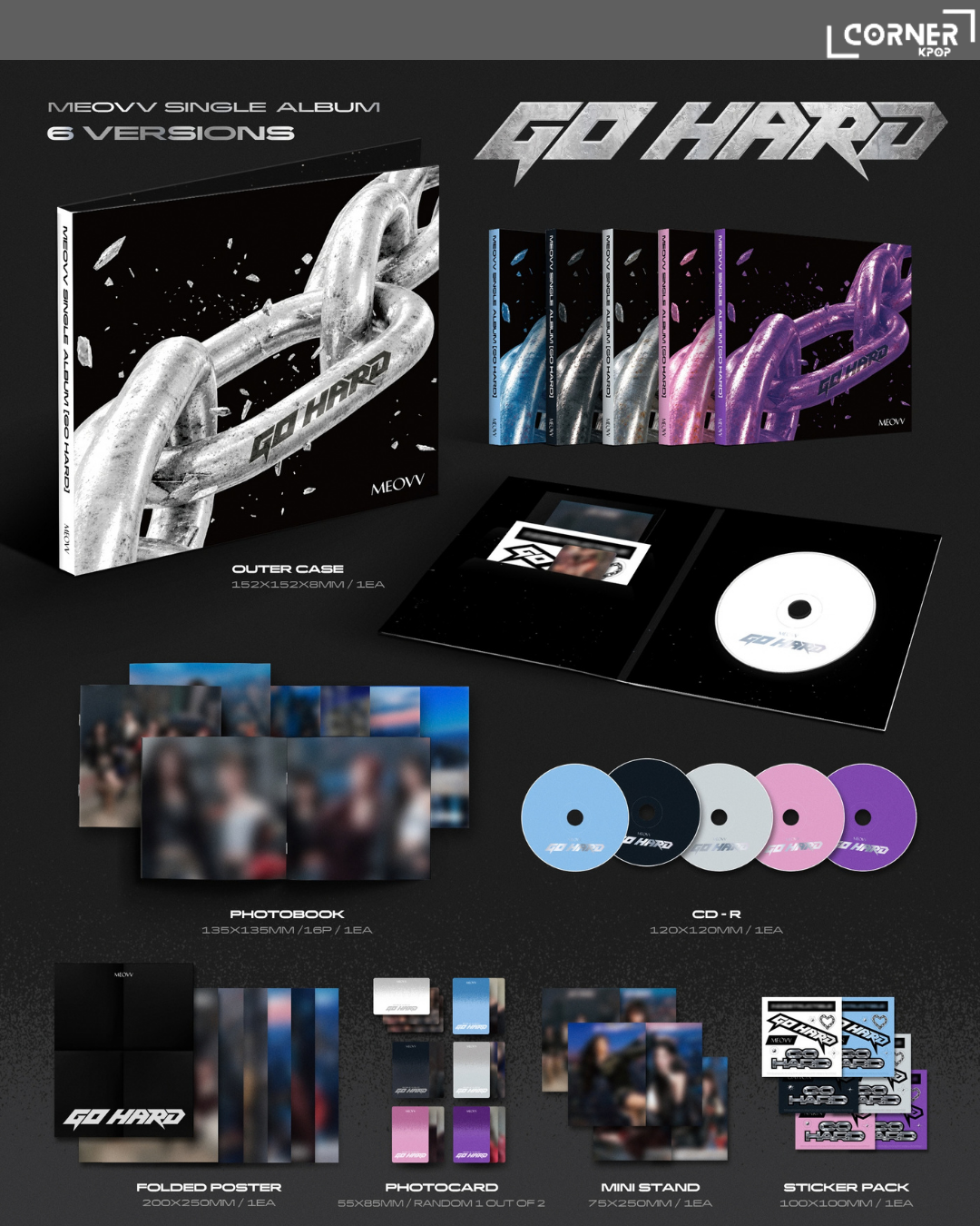 {🐦K4早鳥優惠~4/10} [韓國預訂] MEOVV專輯代購 MEOVV - Single Album [GO HARD] (K4 / TBL 通路)
