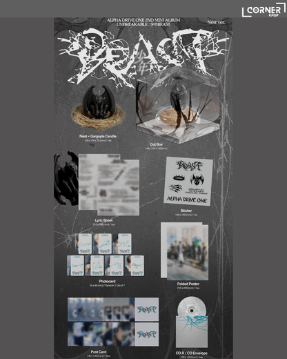 [韓國預訂] ADL1專輯代購 ALPHA DRIVE ONE - 2ND MINI ALBUM [UNBREAKABLE : 少年BEAST] (AM通路)