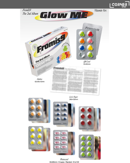 [韓國預訂] fromis_9專輯代購 fromis_9 - THE 2ND ALBUM [Glow ME] (AM通路)