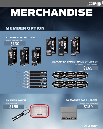 [韓國預訂] BM周邊代購 BABYMONSTER WORLD TOUR [DANCE (CHOOM)] IN SEOUL OFFICIAL MD