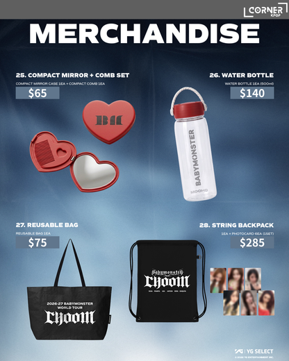 [韓國預訂] BM周邊代購 BABYMONSTER WORLD TOUR [DANCE (CHOOM)] IN SEOUL OFFICIAL MD