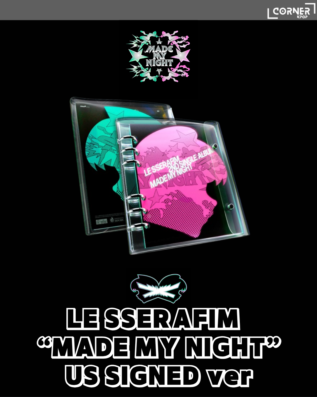 [美國預訂] FIM專輯代購 LE SSERAFIM - "MADE MY NIGHT" US SIGNED ver