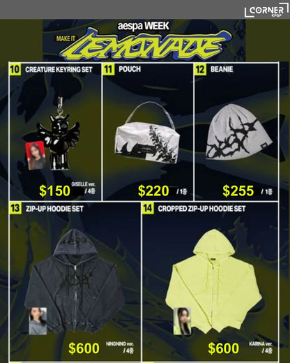 [韓國預訂] aespa周邊代購 aespa WEEK - MAKE IT LEMONADE OFFICIAL MD ONLINE
