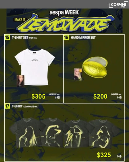 [韓國預訂] aespa周邊代購 aespa WEEK - MAKE IT LEMONADE OFFICIAL MD ONLINE