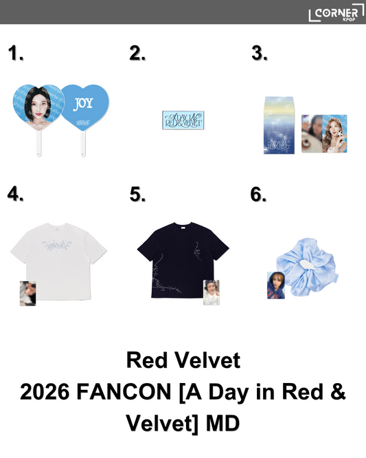 [韓國預訂] 紅貝貝演唱會周邊代購 Red Velvet FAN-CON <A Day in Red & Velvet> Official MD
