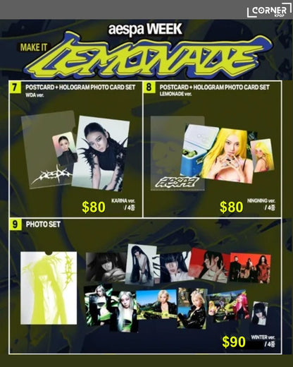 [韓國預訂] aespa周邊代購 aespa WEEK - MAKE IT LEMONADE OFFICIAL MD ONLINE
